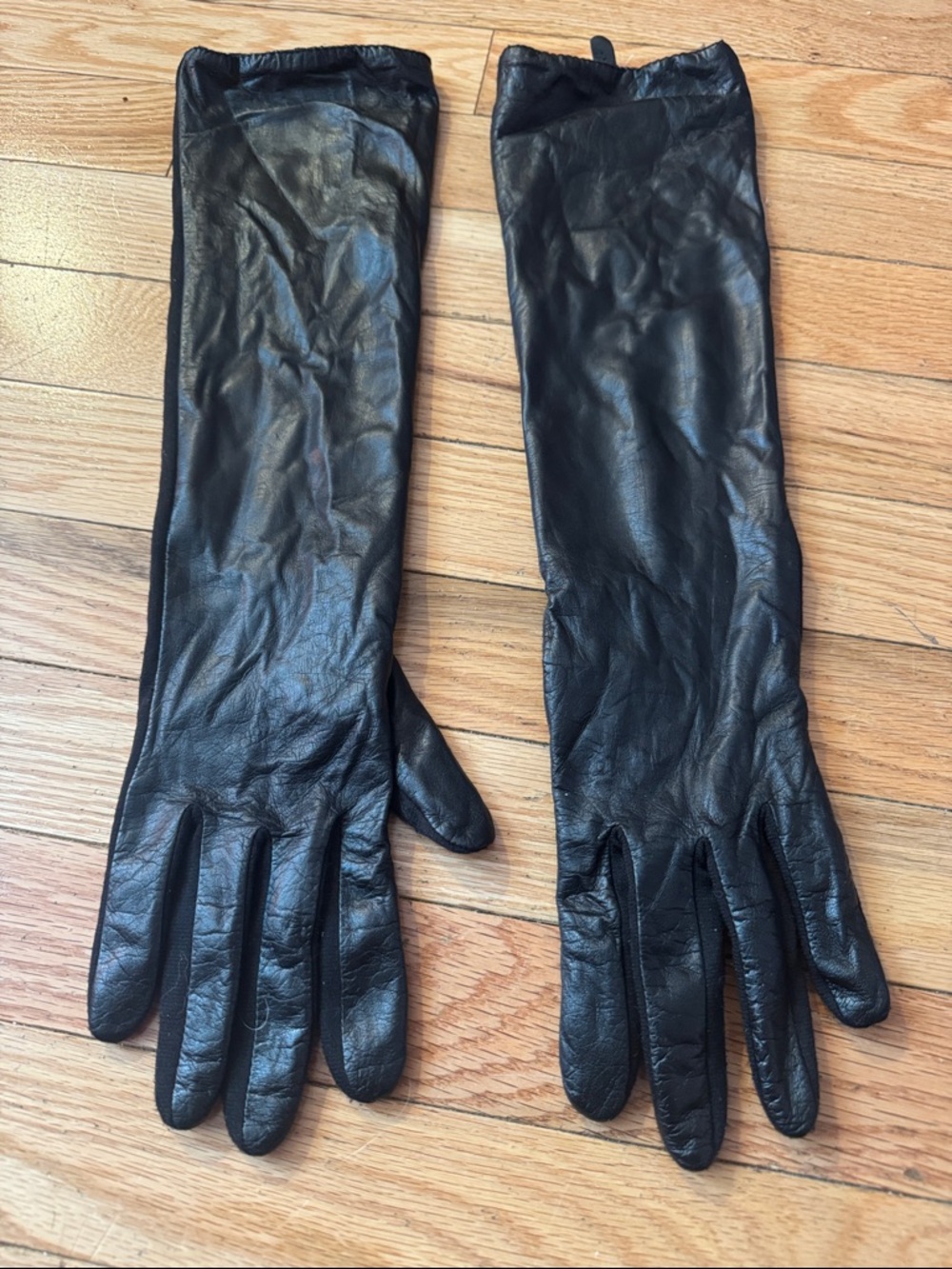 Charter club long leather gloves beautiful